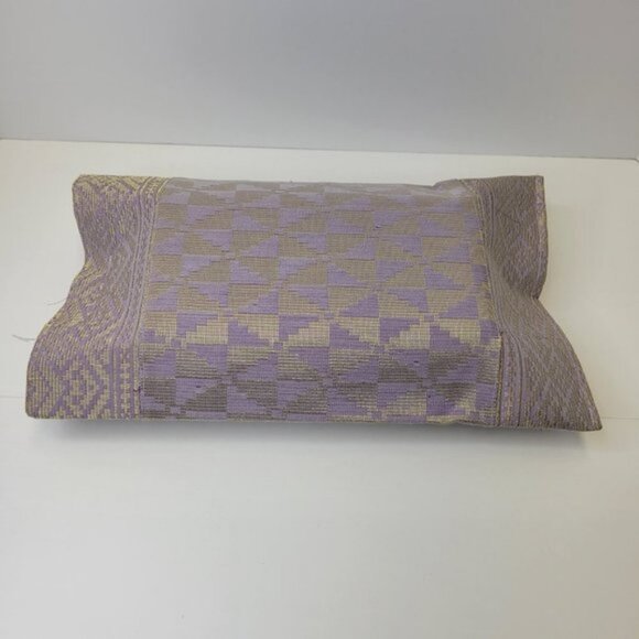 Home Accents Handwoven Gold Threaded Lilac Songket Tissue Box Cover - Picture 6 of 8